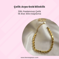 ÇELİK ARPA GOLD BİLEKLİK – LNS-BL002