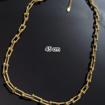 TİFFANİ 45 CM MODEL GOLD ÇELİK KOLYE -LNS -KLY0030